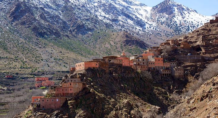High Atlas Mountains Imlil Valley in Morocco